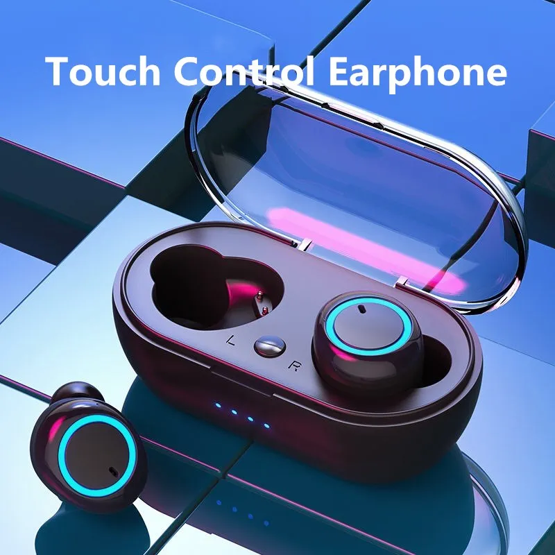 

W12 Bluetooth 5,0 мини-гарнитура TWS Беспроводные сенсорные наушники-вкладыши водонепроницаемые спортивные стерео наушники с микрофоном