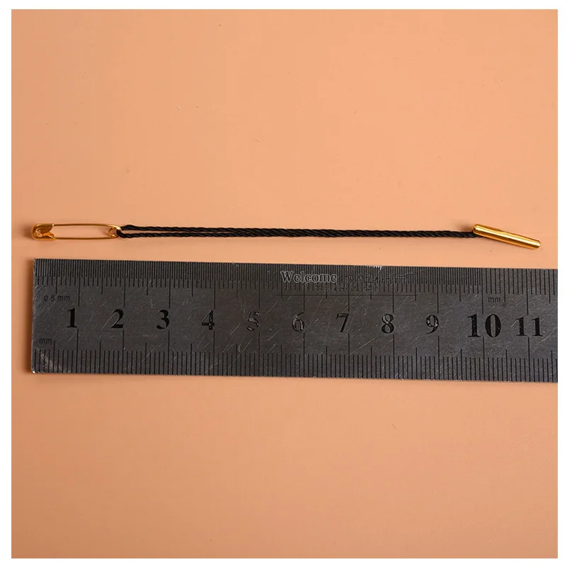 100Pcs/Lot Metal Pins Buckle Clothes Trademark Hanging Cords For DIY Garment Cotton Bag Tags Cards Rope Fasteners Accessories - купить по