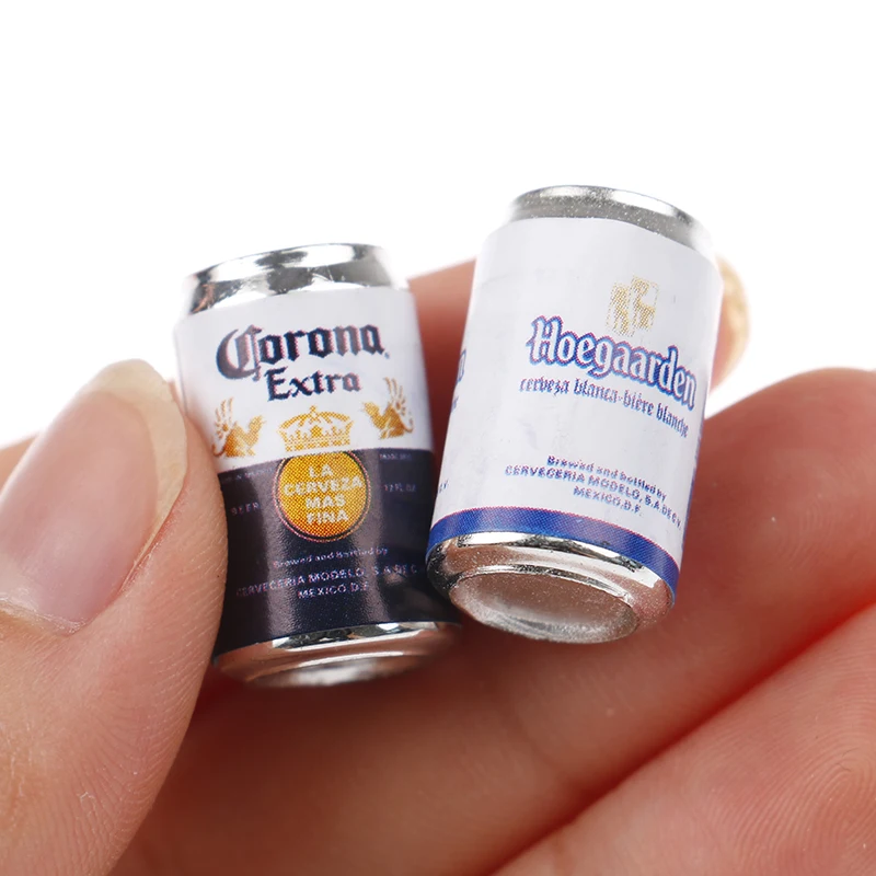 

5Pc 1/12 Dollhouse Mini Soda Beer Cans For 1/6 Doll Accessories Miniature Food