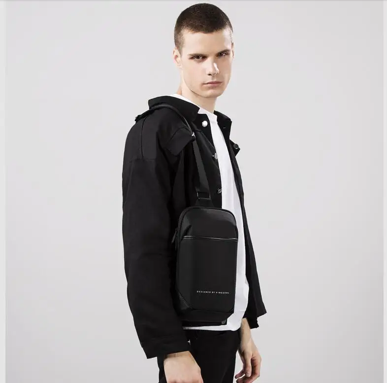 

2020 new high-quality men's chest bag hot style business commuter casual diagonal bag Oxford cloth waterproof close-fitting