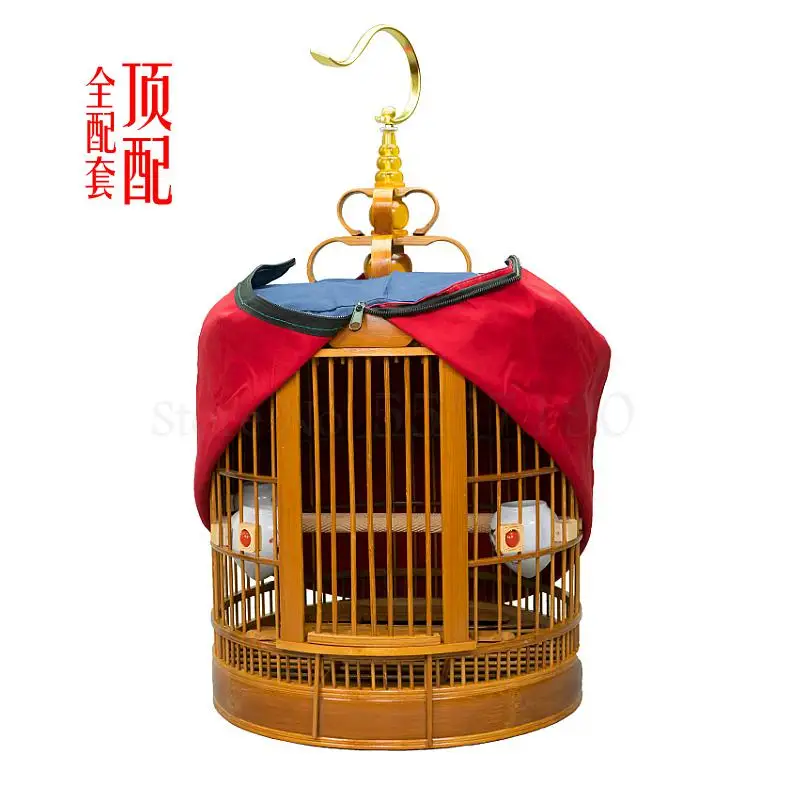 Сичуанская клетка для птиц Chengdu thrush Бамбуковая бутиковая полный комплект из