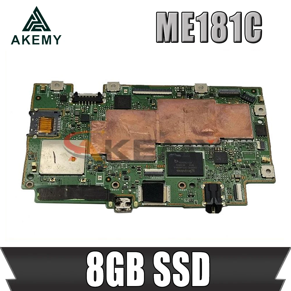 

Материнская плата Akemy для планшета Asus Memo Pad 8 ME181C 8 ГБ с Atom Z3745 1,33 ГГц, полностью протестирована