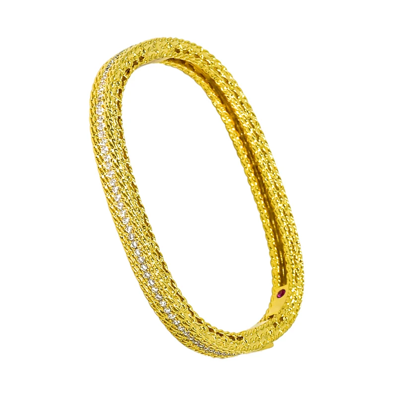 

Elegant Crystal Cuff Gold Silver Color Bangles Bridal Bracelet Lady Bracelet Bracelets & Bangles Jewelry Fashion Charm Luxury