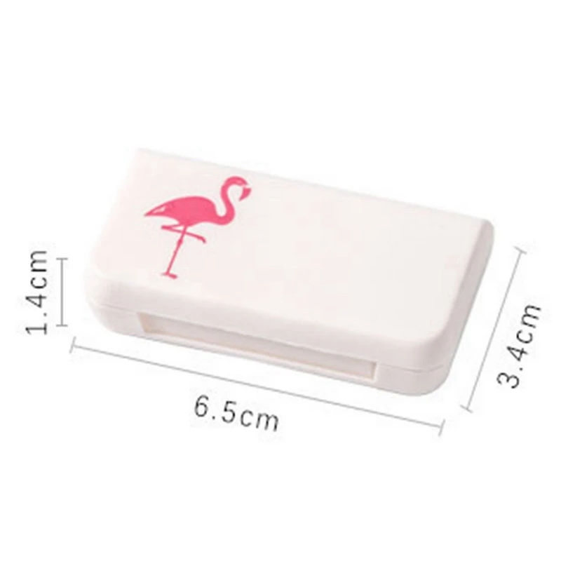 1 шт. простой узор пластиковая коробка для таблеток Портативный Медицинский