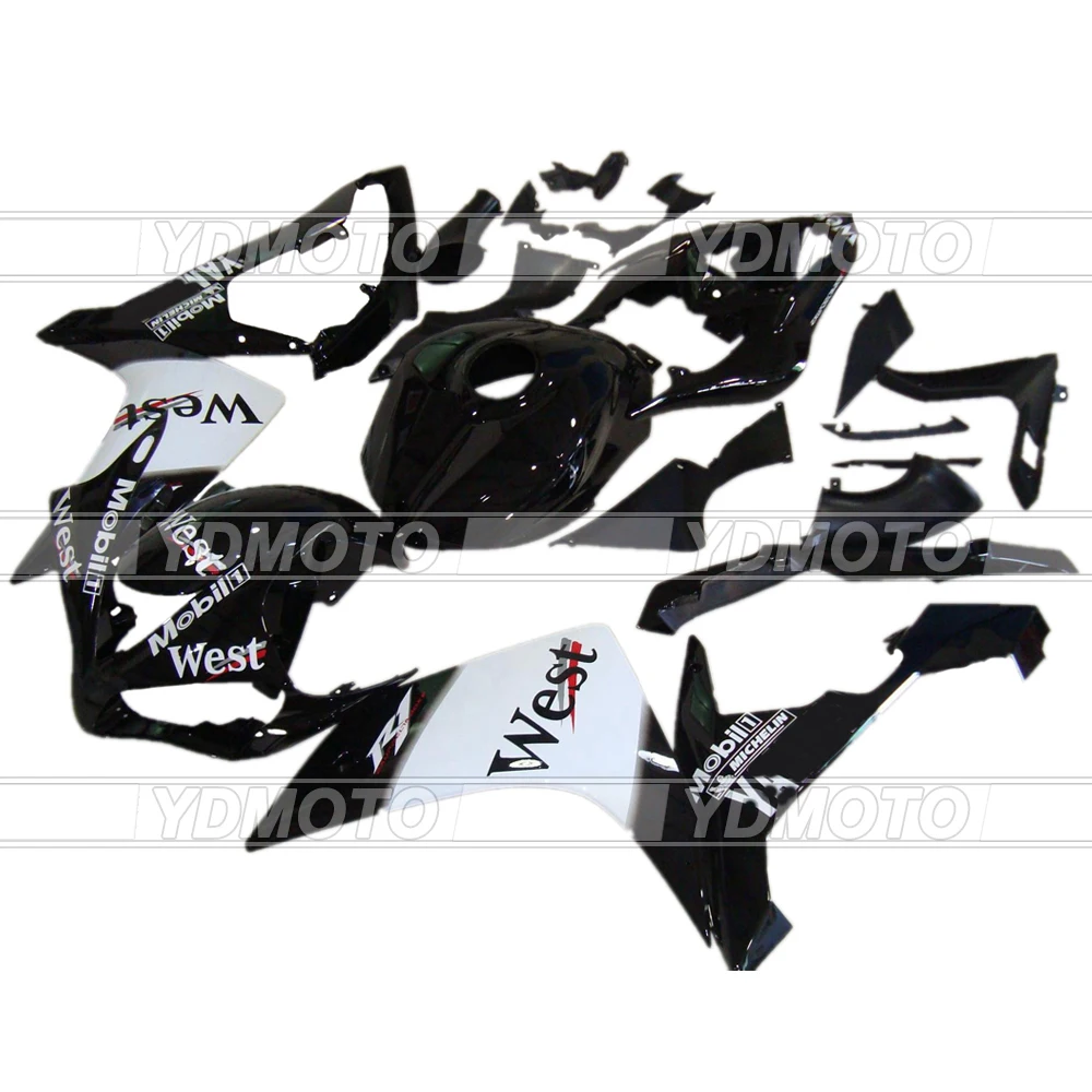 

Premium ABS Injection Fairings Bodywork Kit Mold Fairing Kit For Yamaha YZF R1 07 08 YZF-R1 2007 2008 YZF R1 Black White WEST
