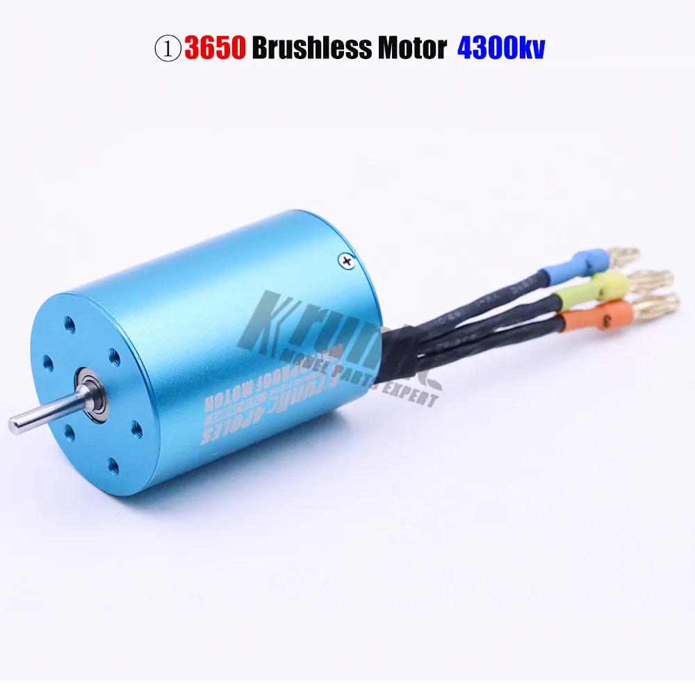 4300KV motor Водонепроницаемый 50A ESC 37017(03307) 107051(03302) 3650 бесщеточный 540 двигатель для 1/10 RC автомобилей автомобиль дистанционного управления HSP HPI 2-3S Lipo - Цвет: 4300KV motor