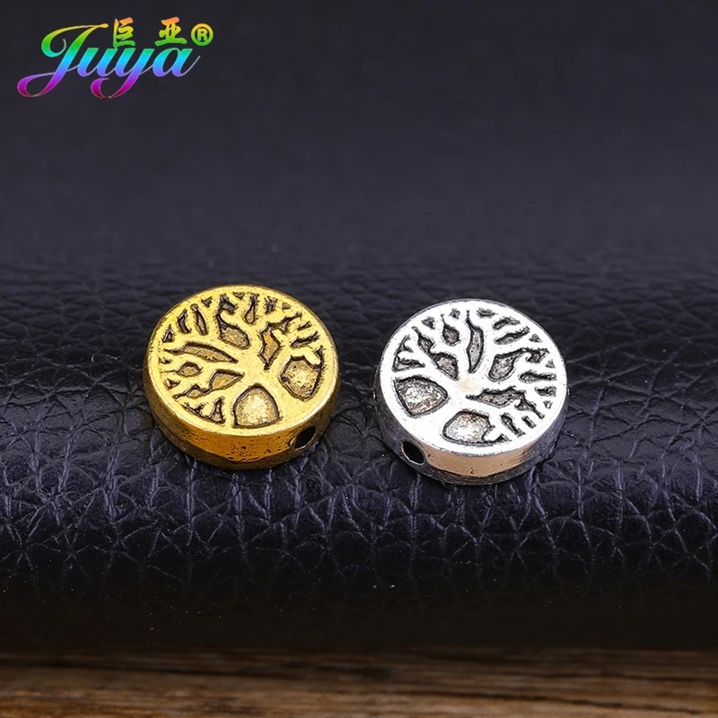 Металлические разделительные бусины Juya 30 шт. оптовая продажа античное золото