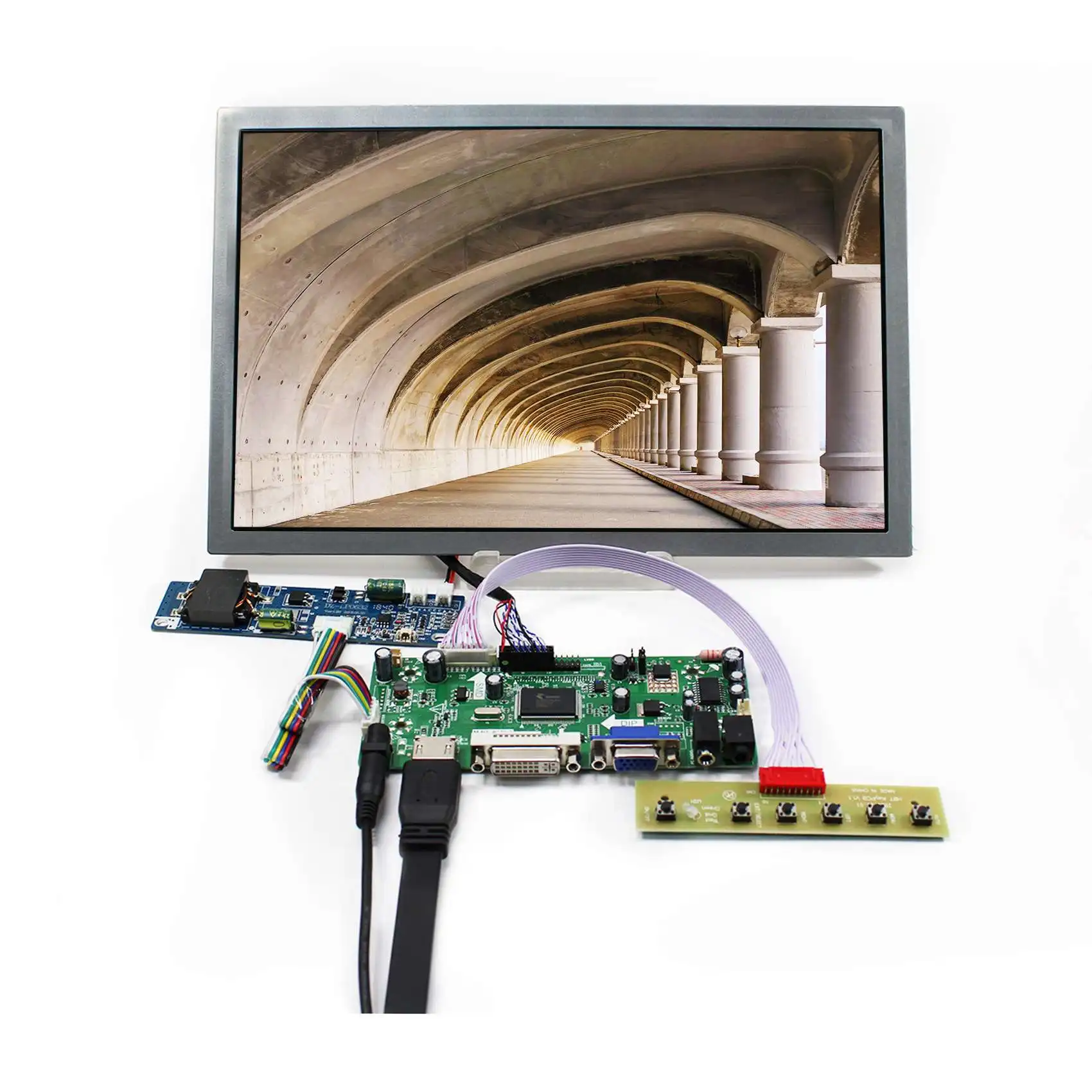 

12.1 inch 1280x800 LCD Screen High Brightness 1000nit Industrial display with HD MI LCD Controller Board