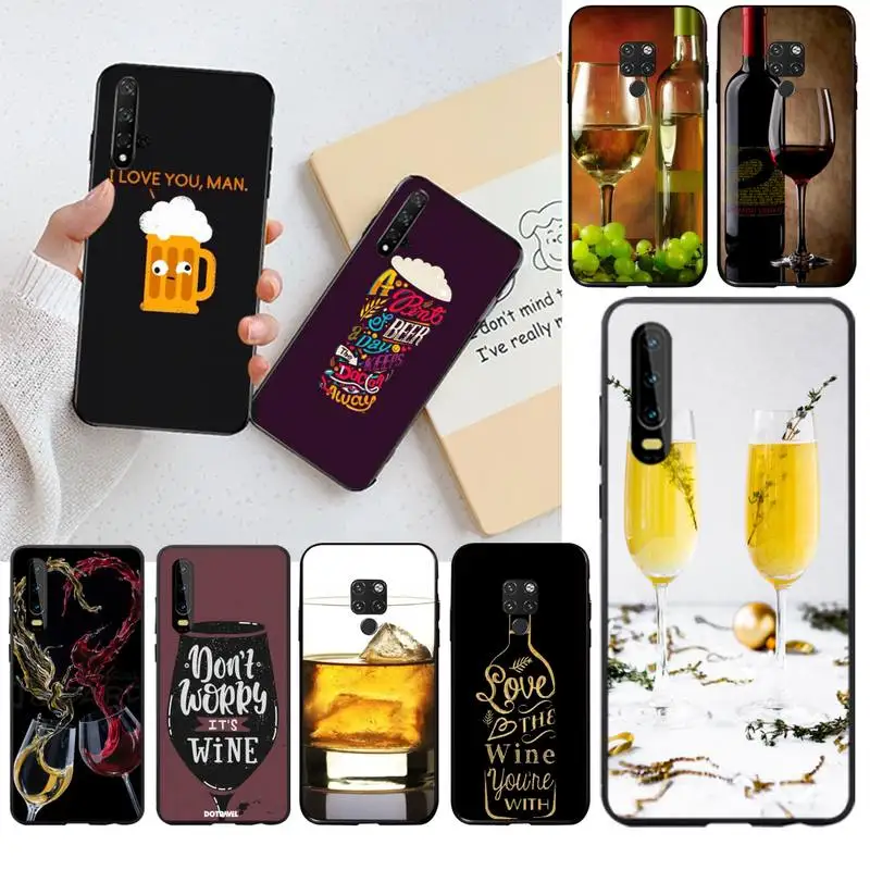 Чехол для телефона Huawei P40 P30 P20 lite Pro Mate 20 P Smart 2019 prime с надписью Keep Calm And Drink A Bear Wine |