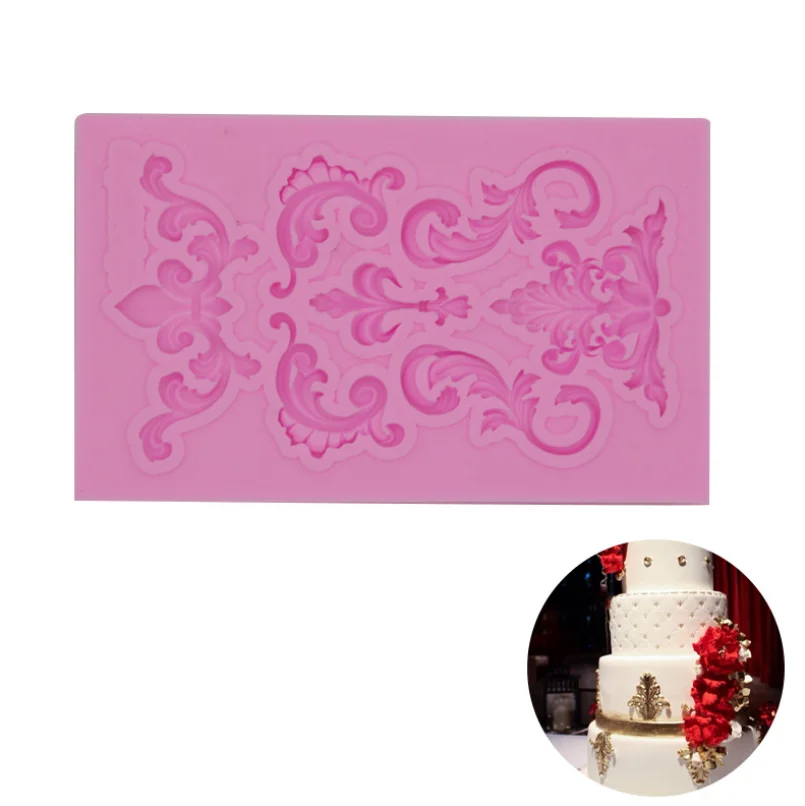 Кондитерские инструменты 1 шт. силиконовая форма для мыла ретро кайма мастики