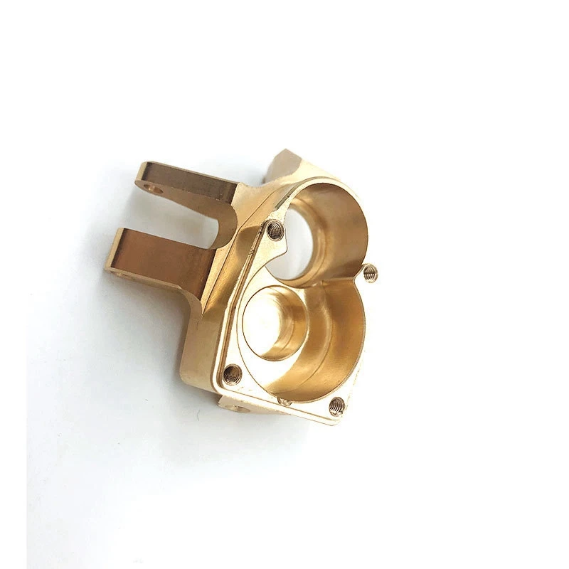 

2 Set RC Car Part: 1 Set Brass Front Portal Axle Steering Knuckles Housing & 1 Set Universal Drive Shaft