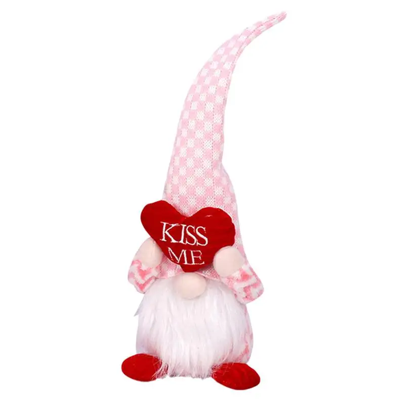 

Valentine's Day Gnome Doll Dwarf Doll Ornament Festival Desktop Doll Adornment