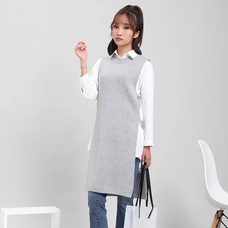 DMLFZMY Solid color knit dress women 2019 autumn and winter new Korean women's one generation hair side lace strap skirt | Женская