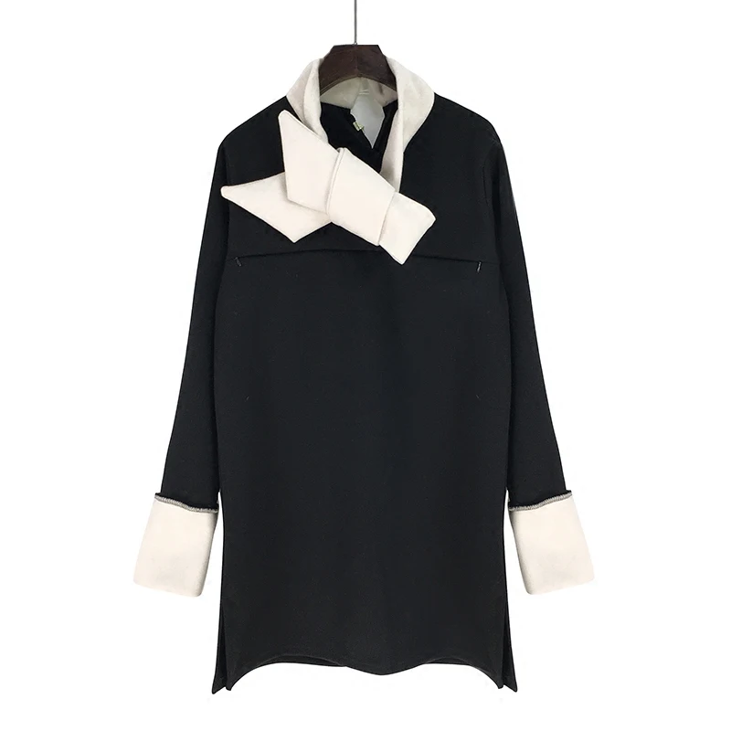 Платье для беременных осень/зима Модная одежда с длинными рукавами женщин Одежда