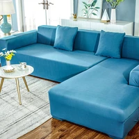 solid color sofa cover elastic stretch sofa cover living room decoration general furniture cover for l shaped sofa 1234 seat