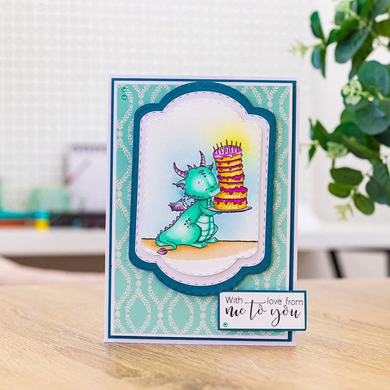 Прозрачный силиконовый штамп на день рождения отправляет огромные обнимашки