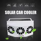 Автомобильный охлаждающий вентилятор на солнечной батарее, радиатор на вентиляционное отверстие, система охлаждения автомобильного окна, тройной вентилятор, автоматическая вентиляция