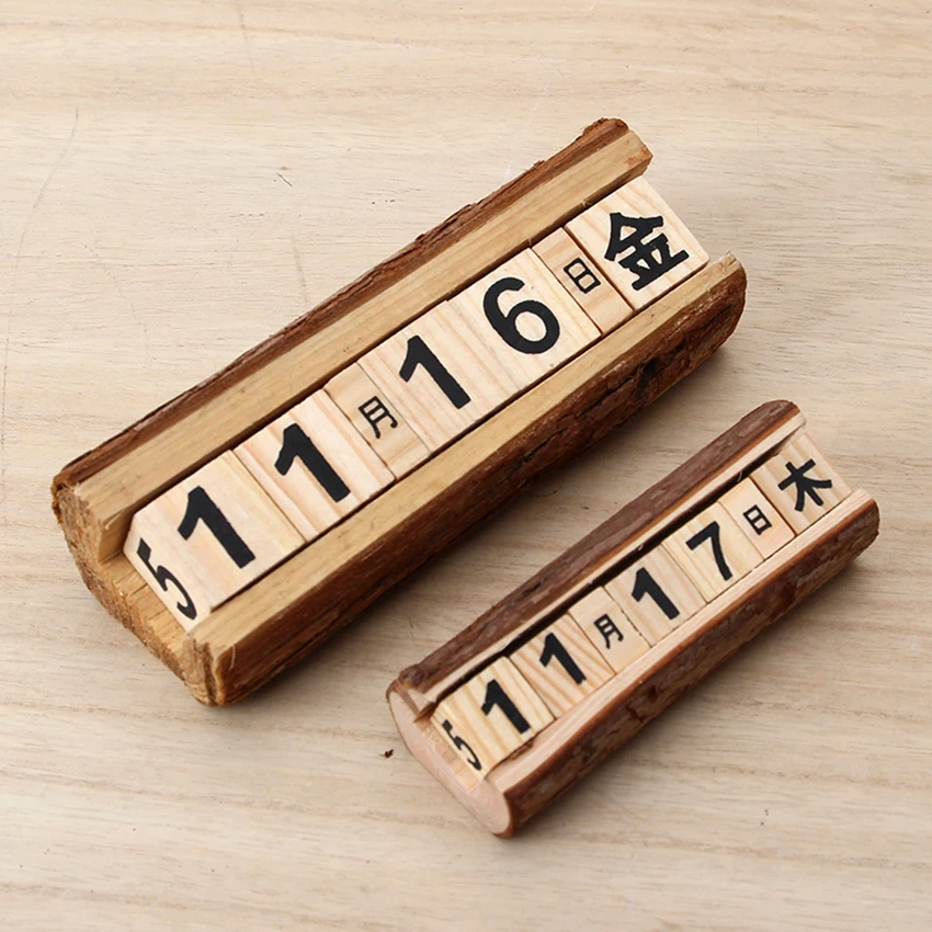 Креативный Настольный календарь сделай сам с вечным календарем деревянным