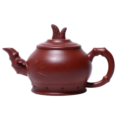 

280cc Yixing Raw Mine Dahongpao Zisha Teapot Master Handmade Bamboo Shoot Purple Sand Tea Pot Kung Fu Tea Set