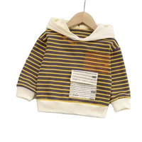 new spring autumn sweatshirts baby girl clothes children boy striped hoodies toddler casual sport costume gzb062