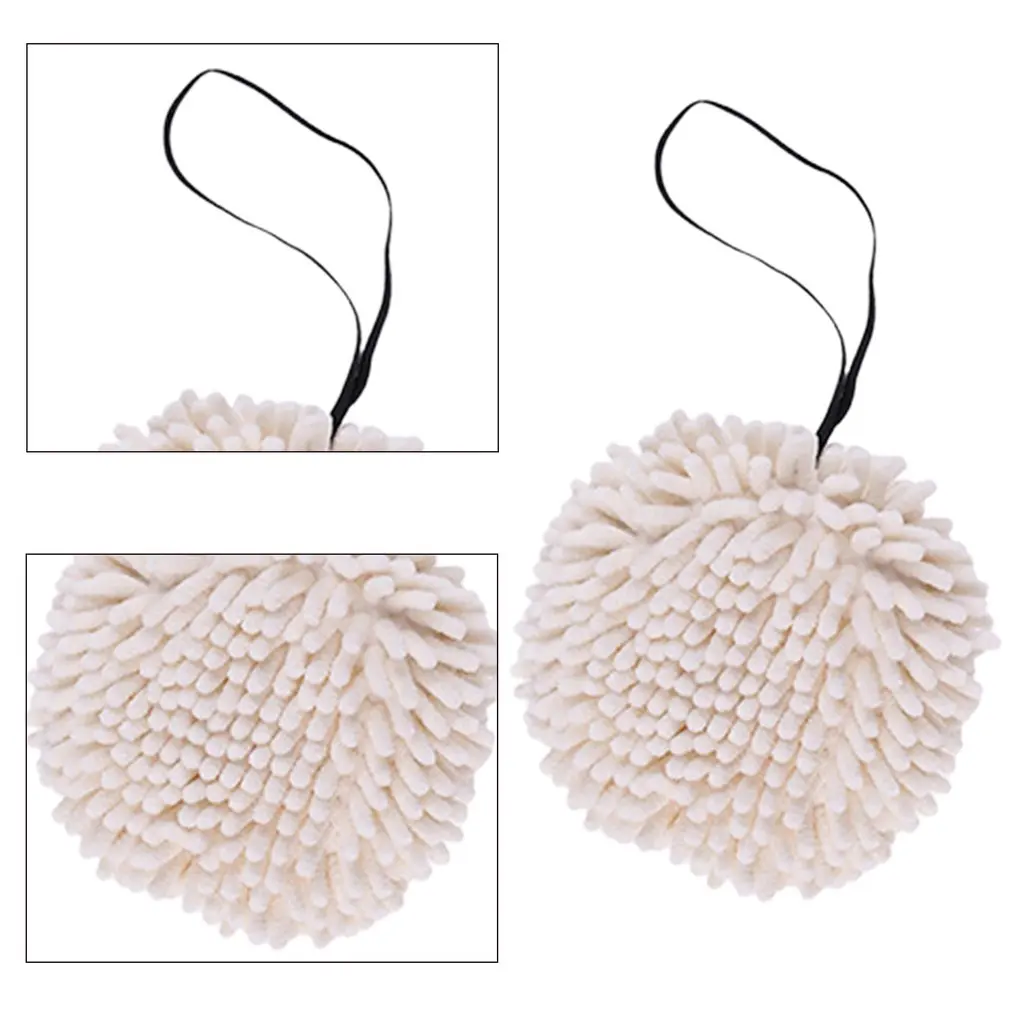 

1pcs Soft Plush Chenille Hand Towel Bathroom Hanging Towel Lint-Free Cleaning Cloth Cleaner Kitchen Absorbent Dishcloth For Hand