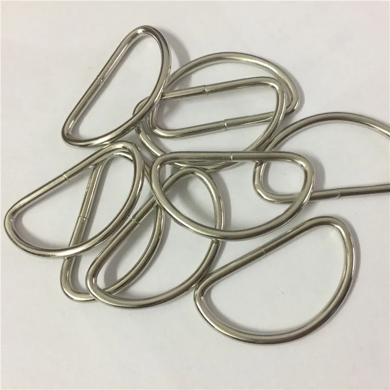 100 шт. 38 мм серебряное металлическое кольцо D Dee пряжки одежда для одежды рукоделие
