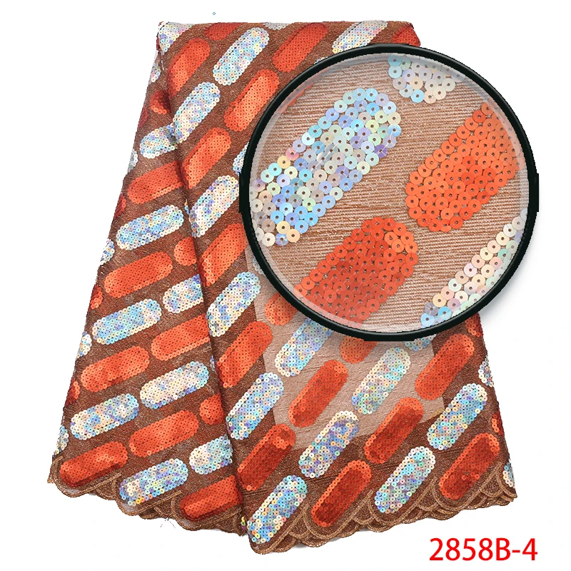 shining embroidered voile fabric material african print tulle sequin lace dry gold wedding latest 2019 XZ2858B | Дом и сад
