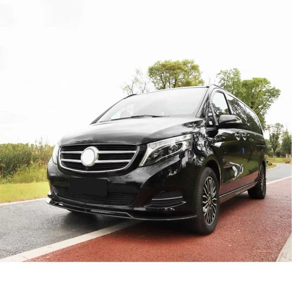 Для Mercedes Benz V Class W447- головной передний бампер спойлер протектор из углеродного волокна передний диффузор для губ