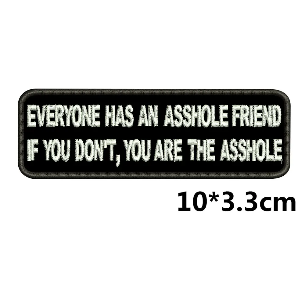 У каждого козёл друг вышитая аппликация этикетка для шитья в стиле панк байкеров