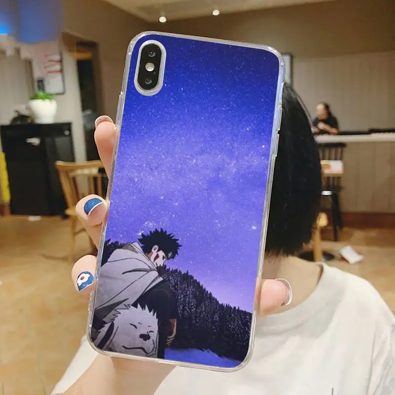 

kiba inuzuka Naruto anime Phone Case Transparent for iPhone 6 7 8 11 12 s mini pro X XS XR MAX Plus