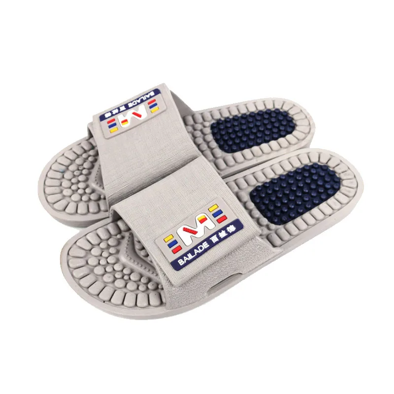 Мужские массажные шлепанцы мягкая подошва Нескользящие износостойкие для