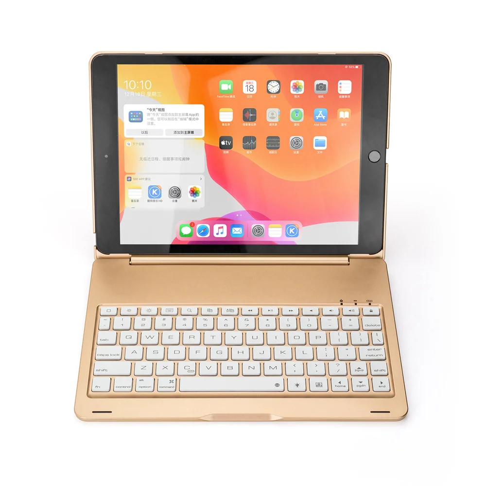 Умный чехол с клавиатурой для iPad 7 10 2 дюйма 7-го поколения 2019 алюминиевая