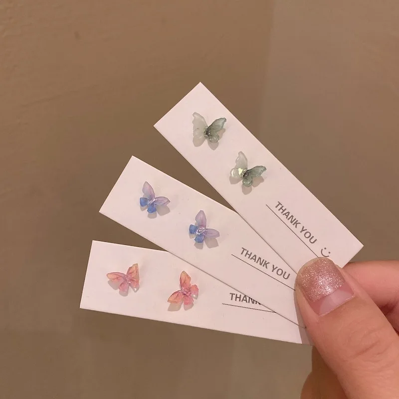 

2020 New Small And Simple Super Fairy Three-Dimensional Bow Earring Set Combination Niche Design Net Red