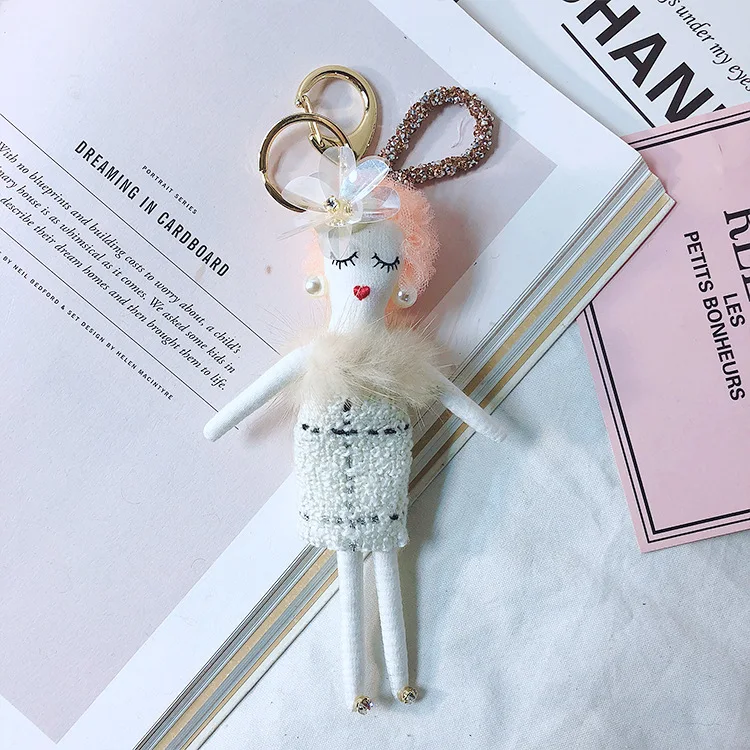 

New Fashion 9 Styles Girl Tempting Heart Doll Key Chains Handbag Accessories Korean Bag Pendant Little Trinket Keyring