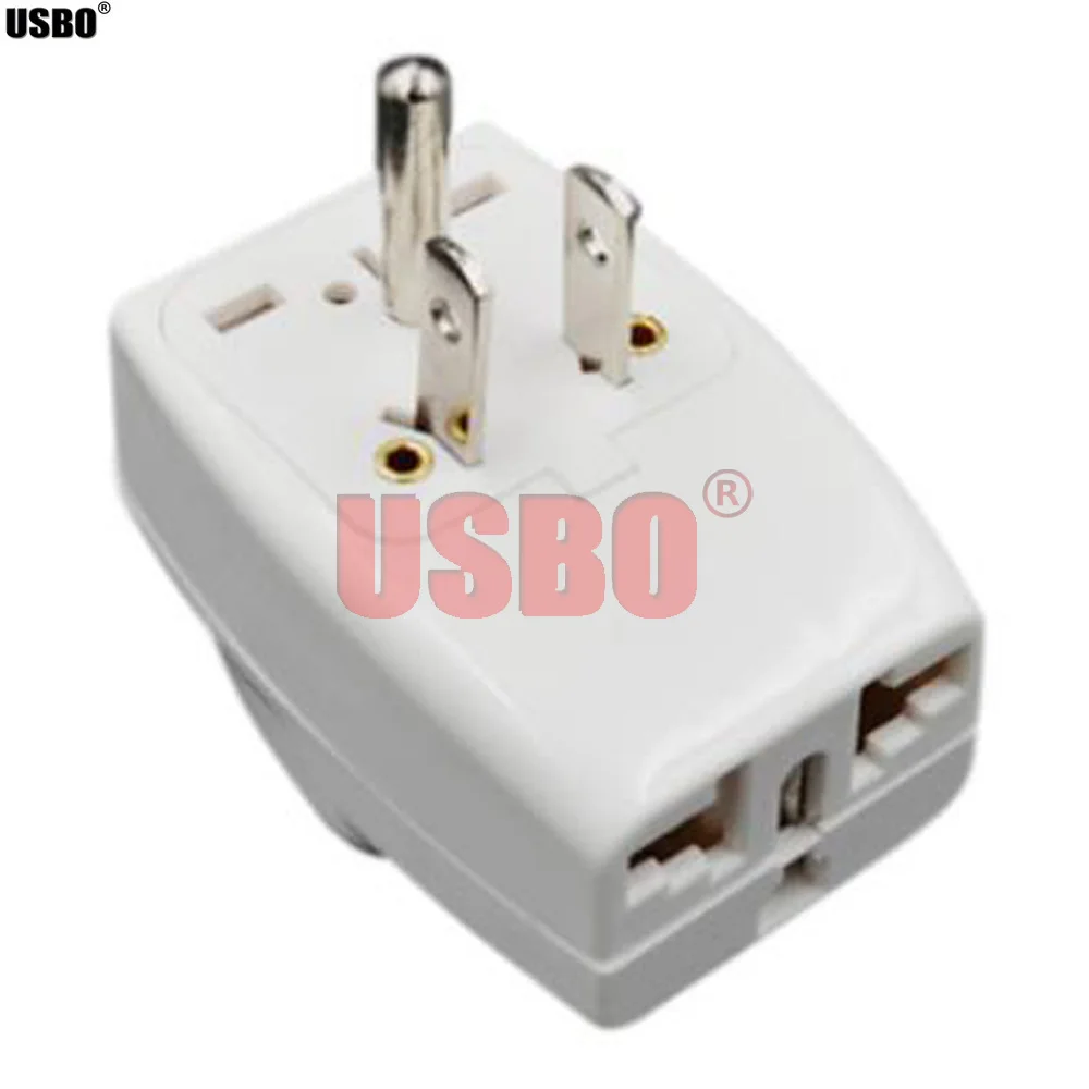 Черный 10A 250V 3-в-1 AU стандарта ЕС, США, Великобритании, Израиль Швейцарский Италия Африке к нам/США штепсельный переходник под зарядное устройство Универсальная Розетка конвертер Тип-B