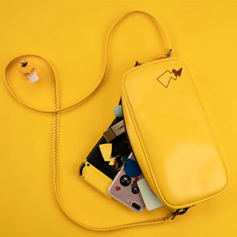 Сумка для хранения из ПУ кожи Nintendo Switch водонепроницаемая сумка-Кроссбоди |