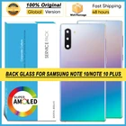 100% Новинка для Samsung Galaxy Note 10 N975 Note 10 Plus NOTE10 + задняя крышка батарейного отсека стеклянный объектив камеры