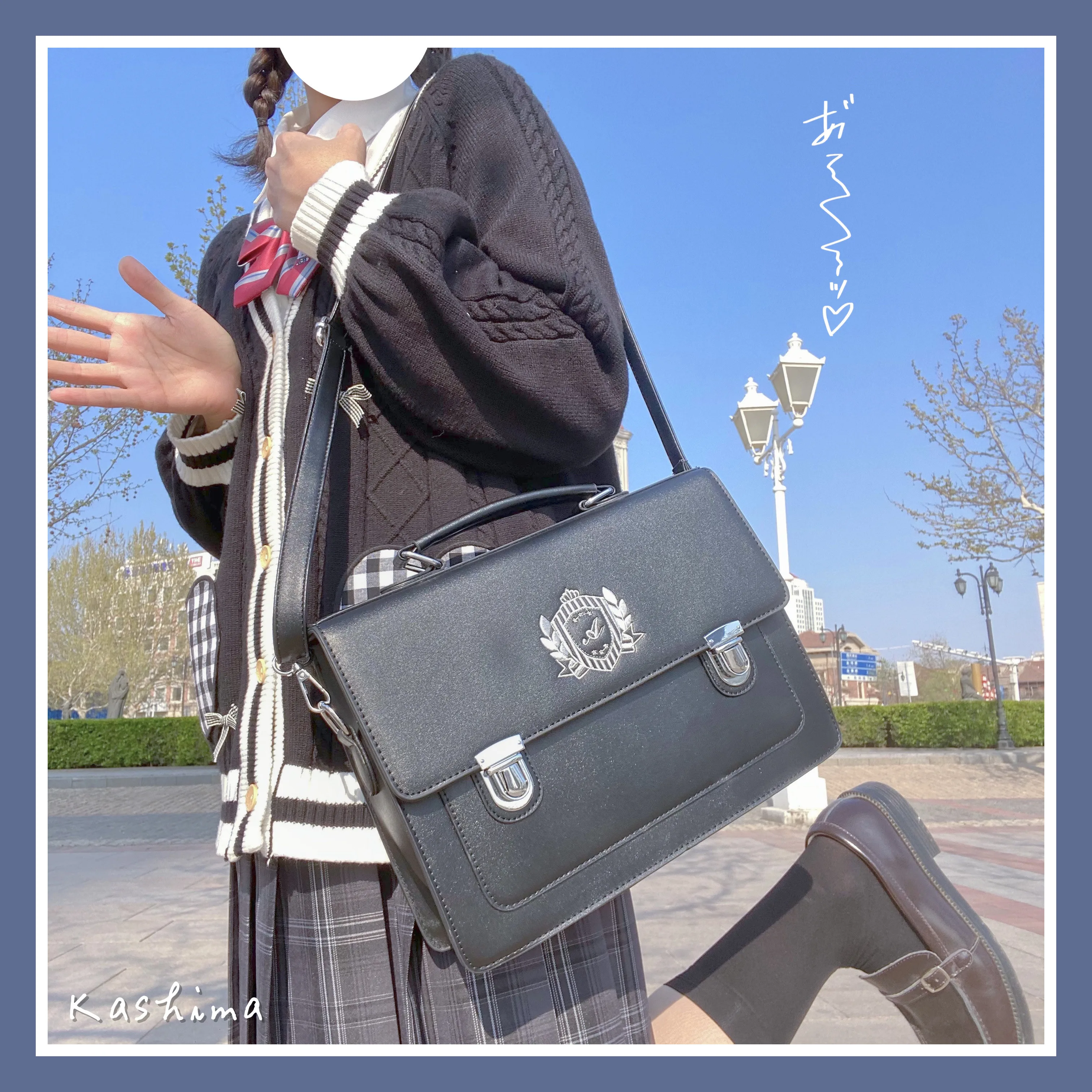 

Ротанговая звуковая Женская Студенческая Униформа JK в японском стиле, оригинальный рюкзак из искусственной кожи в английском ретро-стиле, ...