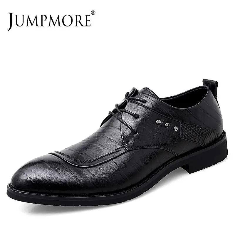 

Мужские деловые кожаные туфли Jumpmore, корейский стиль, размеры 38-46