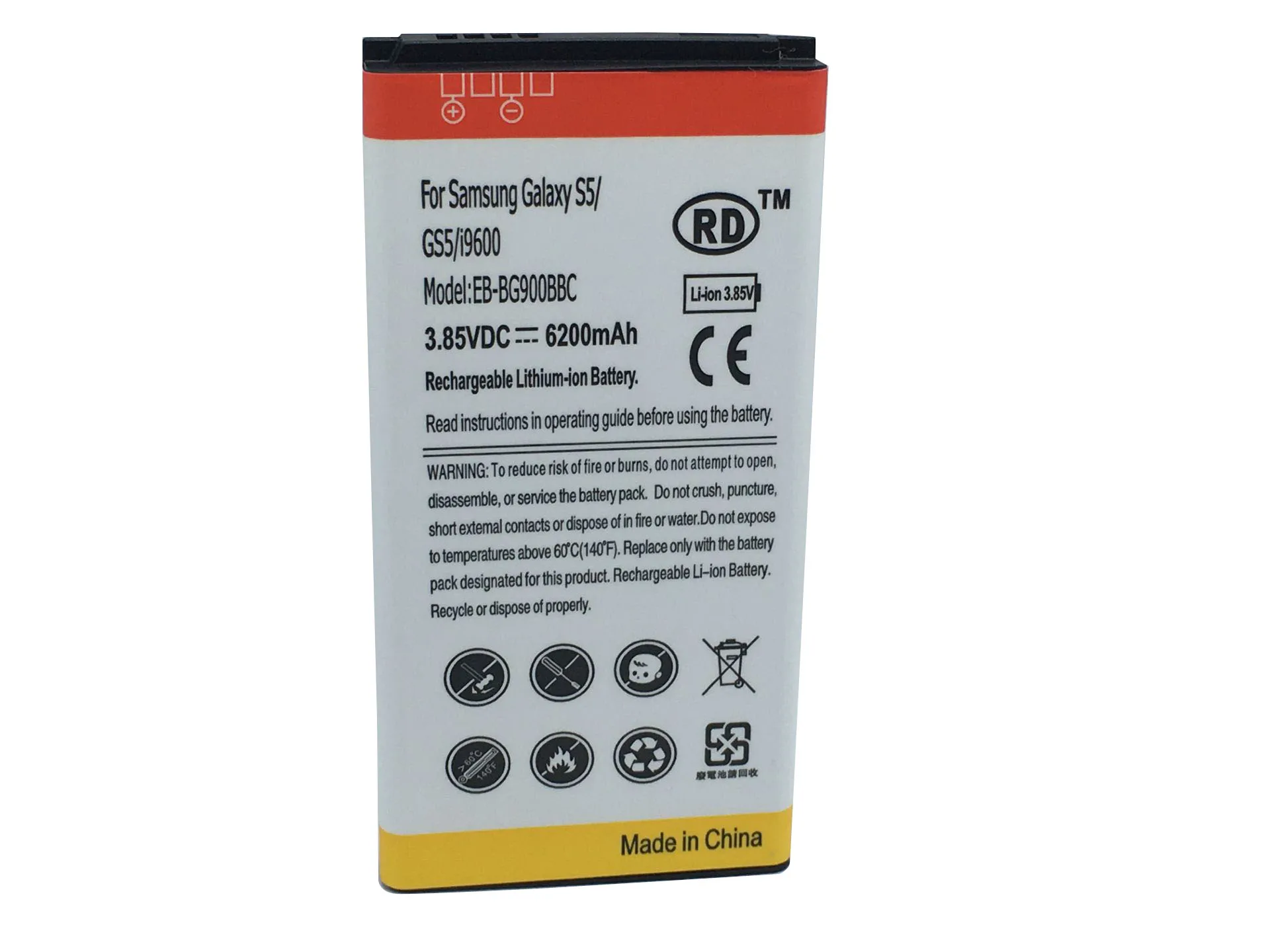 Samsung Galaxy S5 i9600 Extended Battery Case Replacement For With Black Back Cover | Мобильные телефоны и аксессуары