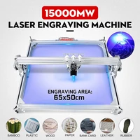 15w 3000mw 50x65cm cnc laser engraver engraving machine for metalwood routerdiy cutter 2axis engraver desktop cutter laser