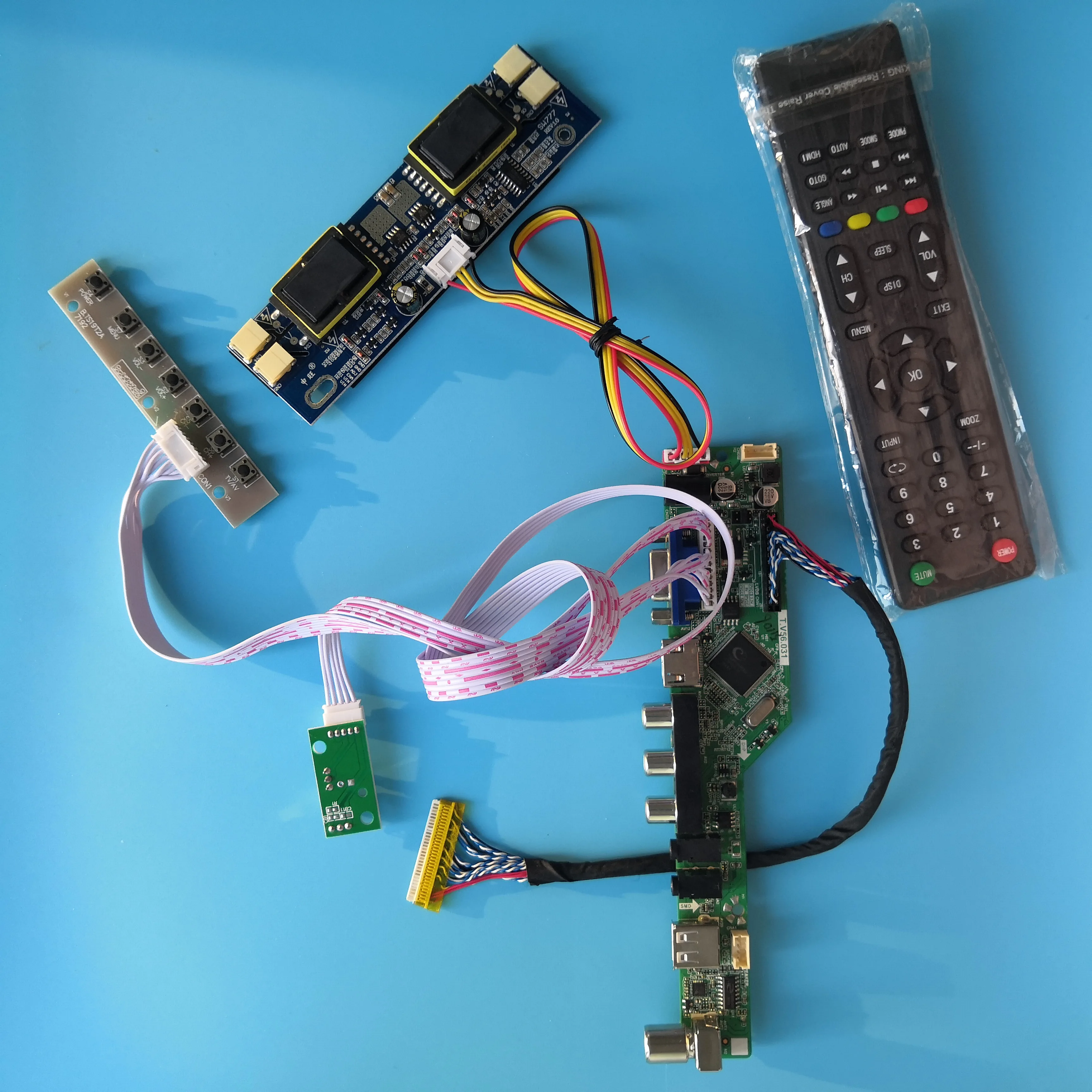 

Для проектора, разрешение ТВ, 4 лампы, цифровой сигнал VGA AV, плата контроллера VGA, комплект ЖК-дисплея 30 контактов, 23,6 X, дюйма