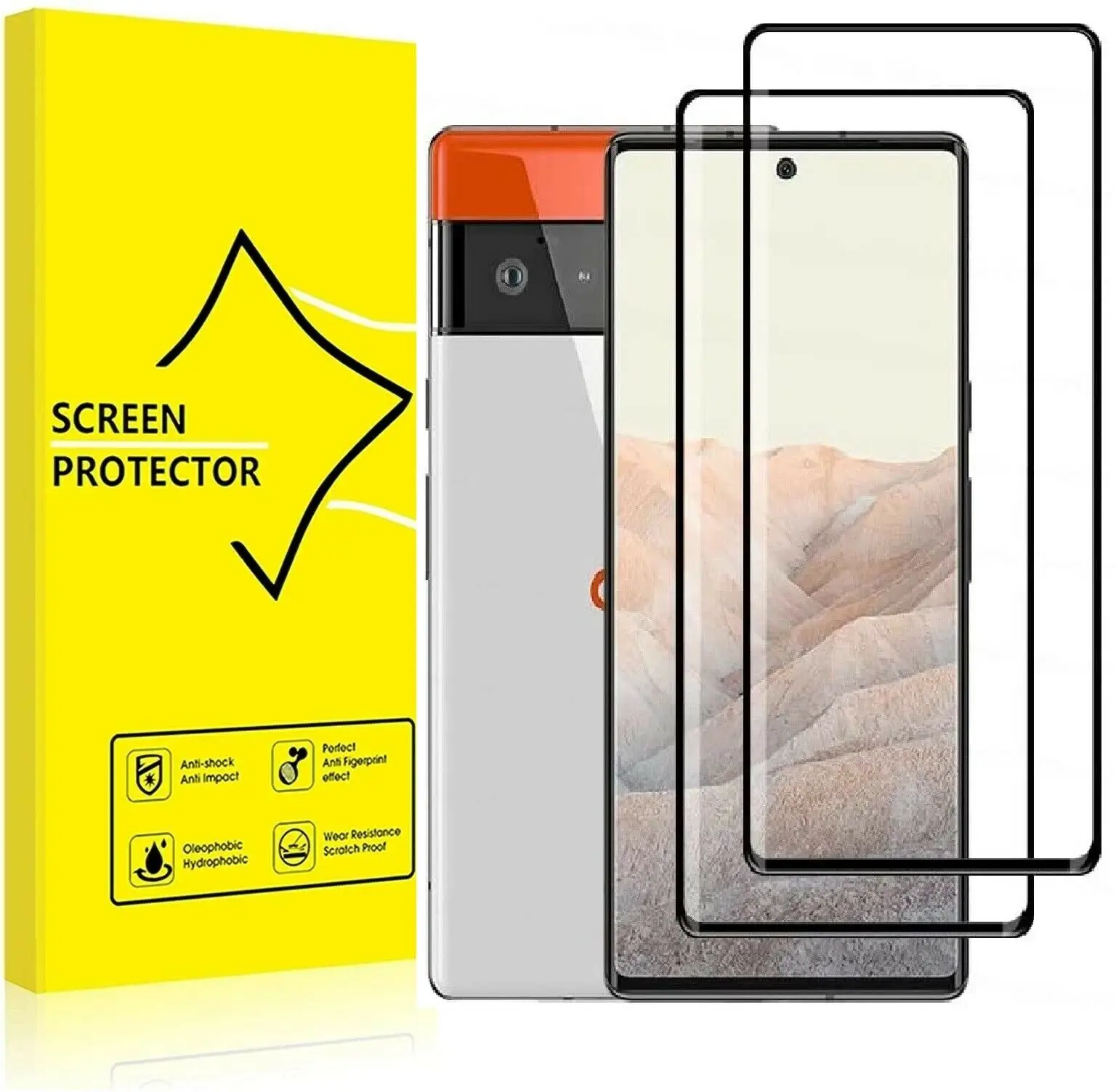 

For Google Pixel 6 Pro Tempered Glass Screen Guard TOUGH Protector 5d glass