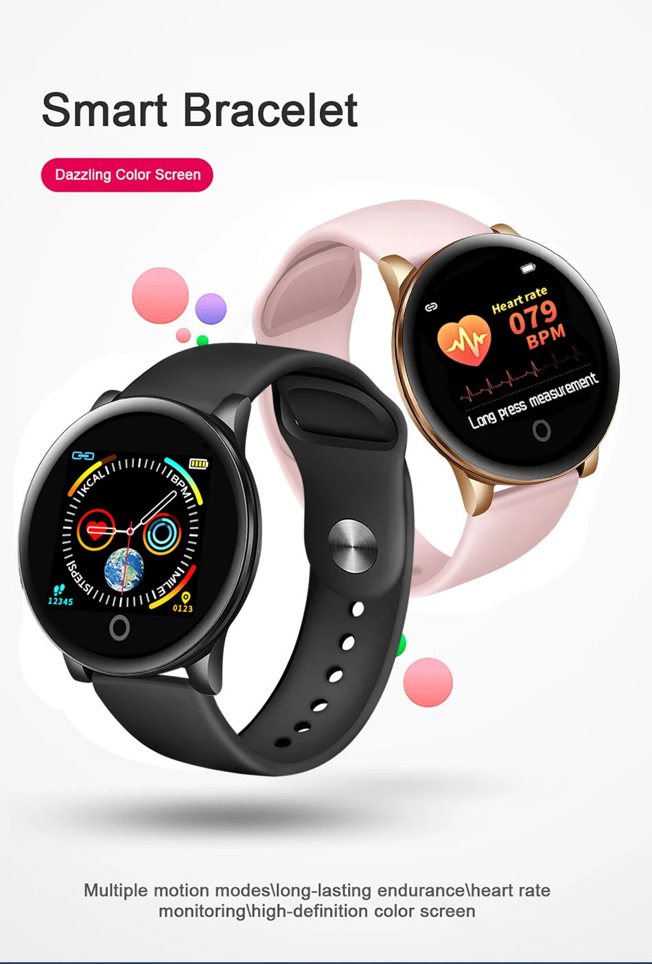 Reloj новые фитнес умные наручные часы для мужчин и женщин для iPhone устройство слежения за кровяным давлением шагомер часы smartwatch