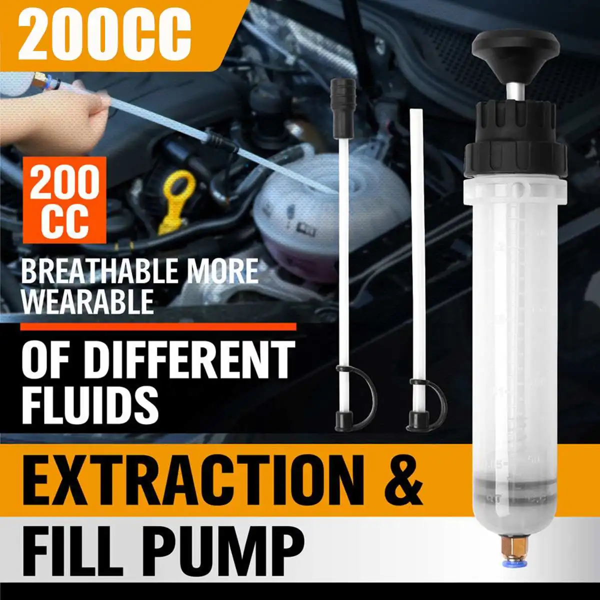 200cc экстрактор масляной жидкости и шприц для наполнения ручной насос перекачки