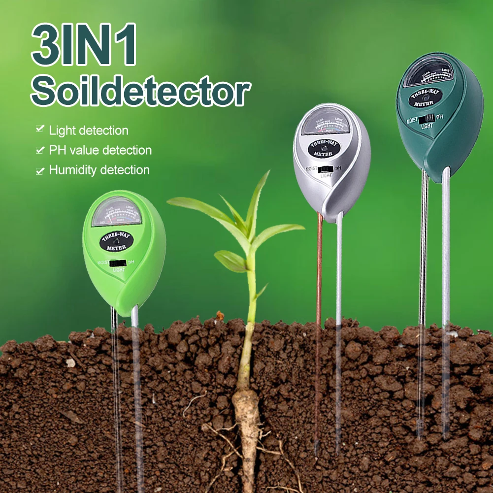 

Gardening Plant Flower Water Analyzer Test Soil Moisture Sensor Meter Detector Metal Probe Instrument Hygrometer Tool