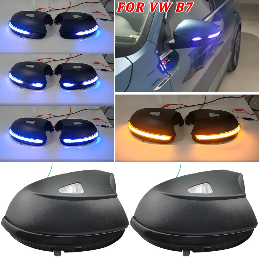 

BINGWFPT LED Side Wing Dynamic Turn Signal Light Rearview Mirror Indicator For VW Passat CC B7 Beetle Scirocco Jetta MK6 Euro PR