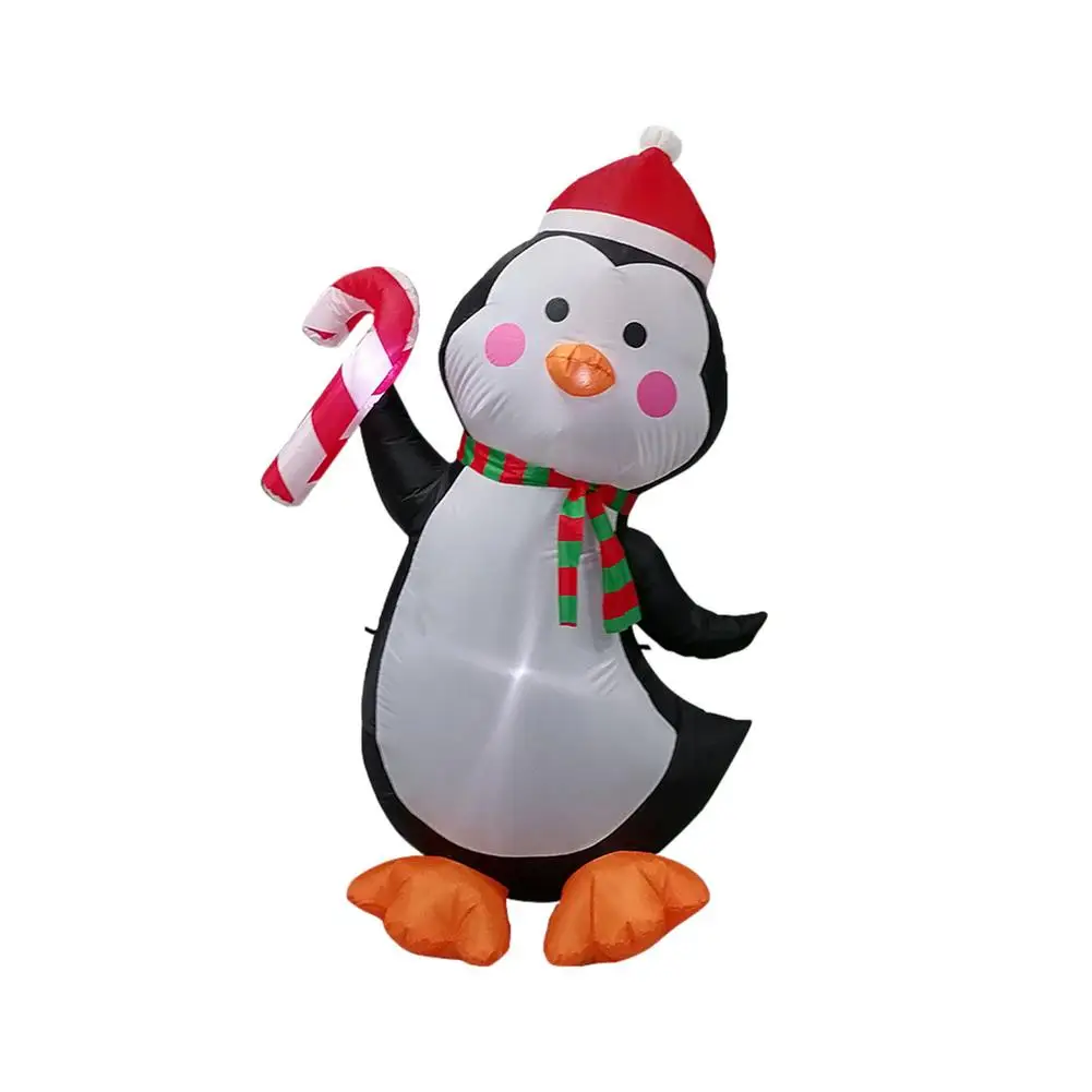 

Lighted Christmas Inflatable Santa Claus Reindeer Penguin Blowup Decoration For Indoor Outdoor Garden Yard Party Photo Prop