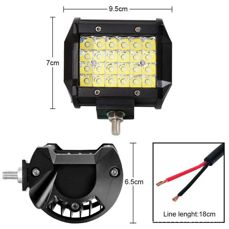 Светодиодный рабочий светильник фонарики световая балка прожектор для