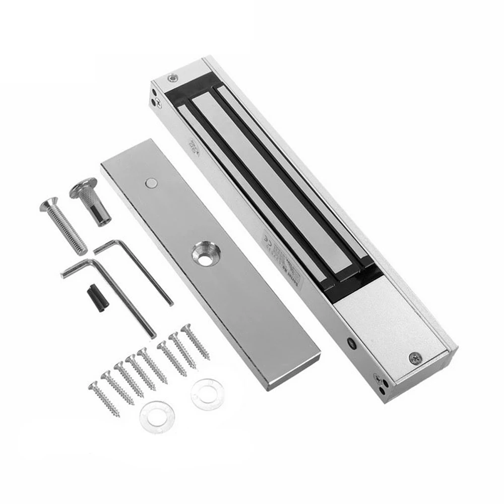 

180kg 350lbs 280KG 600lbs Electric Magnetic ZL Door Electromagnetic With Lock Bracket Single Lock DC 12V